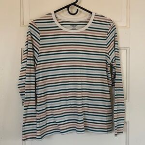 Land's End Shaped Fit Long Sleeve Crewneck Tee